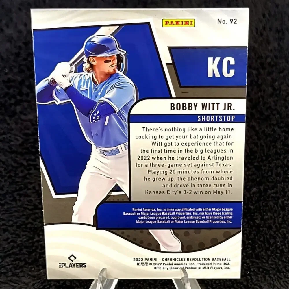 Bobby Witt Jr. (RC) 2022 Revolution #92 Kansas City Royals
